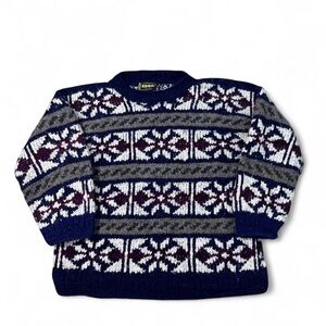 Hand-knit wool sweater from Equador